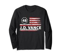 JD Vance 2028 Presidente 48 Vance 48 ° Presidente divertente Maglia a Manica