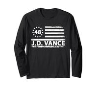 JD Vance 2028 Presidente 48 Vance 48 ° Presidente divertente Maglia a Manica