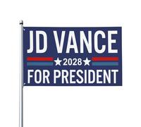 Jd Vance per il presidente Vance 2028 Bandiere Bandiere da esterno Colori vivaci Motivo trasparente Rinforzo cucito Poliestere resistente