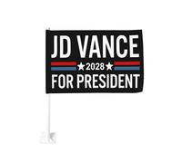 Jd Vance per il presidente Vance 2028 Bandiere personalizzate Clip per finestra Processione all'aperto Bandiera da viaggio Bandiera per auto
