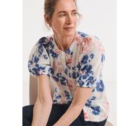 JD Williams Cardigan a maniche corte stampato di JD Williams 44 Bianco