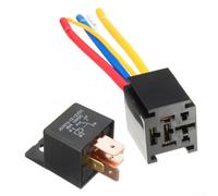 JD2912 - Set di 2 relè da 80 A, 24 V, con cablaggio, impermeabile IP67, per camion, auto, ventilatore, pompe per clacson, 5 pin (24 VDC Four Line Seat)