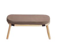 JDBDU Panca da meditazione pieghevole in bambù con cuscino, sgabello da preghiera ergonomico con inclinazione di 5°, portata 180 kg, sgabello da yoga per inginocchiarsi e sedersi, marrone