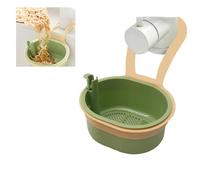 JDBlissful Colino per Lavello, Filtro per Lavello con Cestello a Scatto One-Touch, Appendibile al Rubinetto, Filtro Rimovibile per Rifiuti Alimentari da Cucina, Facile da Pulire (Verde)