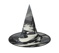 JDbncxe 1 cappello di Halloween - Cappello da strega con stampa di cacciatori di neve, accessorio per cosplay, carnevale, copricapo magico