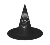 JDbncxe 1 cappello di Halloween - Grinning Bat Print Witches Decor Party, Cosplay Accessorio, Festive Carnival Headband, Magic Wizard Cap