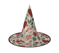 JDbncxe 1 cappello di Halloween - Love piante verdi stampa streghe decorazione festa accessorio cosplay festa carnevale fascia magica cappello magico