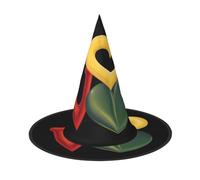 JDbncxe 2 cappelli di Halloween - Creative Love Shape Print Witches Decor Party, Cosplay Accessory, Festive Carnival Headband, Magic Wizard Cap