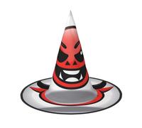 JDbncxe 2 cappelli di Halloween - piccolo diavolo smiley stampa streghe decorazione festa accessorio cosplay festa festa carnevale fascia magica cappello mago