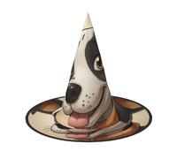 JDbncxe 2 cappelli per Halloween, con stampa dalmata carina, decorazione per feste, cosplay, carnevale, copricapo magico