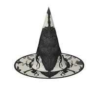 JDbncxe 3 cappelli di Halloween - Diavolo fiore stampa streghe decorazione partito accessorio cosplay festa festa carnevale fascia magica cappello magico