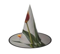 JDbncxe 3 cappelli di Halloween - Un tulipano stampa streghe decorazione partito accessorio Cosplay festa carnevale fascia magica cappello magico