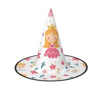 JDbncxe 3 pz Cappello di Halloween - Fiabe in cartoni animati Stampa Streghe Decor Party Accessorio Cosplay Festive Carnevale Fascia Mago Cap