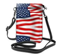 JDbncxe Borsa a tracolla con stampa di edifici antichi, piccola borsa a tracolla con tracolla regolabile, perfetta per la vita quotidiana, uso esterno, Bandiera americana patriottica, Taglia unica