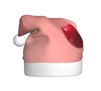 JDbncxe Cappello di Natale con stampa di ciliegie per adulti, unisex, per Natale, Capodanno, feste