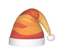 JDbncxe Cappello natalizio per bambini con stampa di tramonto nel deserto festivo, cappello di Babbo Natale in morbido peluche, copricapo perfetto per le vacanze di Natale