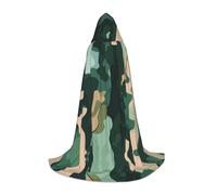 JDbncxe L Halloween Capo con cappuccio La bellezza della stampa mimetica - Mantella Costume Unisex per Cosplay, Esposizione di fumetti, Festa di Carnevale
