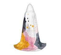 JDbncxe L Halloween Cappa con cappuccio Colore World Print - Unisex Costume Cape per Cosplay, Esposizione Comica, Festa di Carnevale