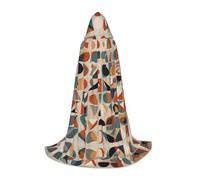 JDbncxe M Halloween mantello con cappuccio colorato edificio stampa - Unisex Costume mantello per Cosplay, Esposizione di fumetti, festa di Carnevale