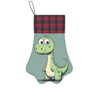 JDbncxe Ornamento di Natale a forma di zampa di dinosauro con stampa di dinosauri, decorazione natalizia da appendere per camino, albero, festa di vacanza