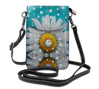 JDbncxe Piccola borsa per cellulare con stampa di cani da picnic, borsa a tracolla con tracolla regolabile, perfetta per la vita quotidiana, uso esterno, Fiori di margherita., Taglia unica