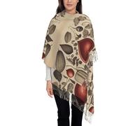 JDbncxe Sciarpa con nappe con stampa di note di chitarra in stile cartone animato, scialle con frange alla moda, perfetta per viaggi casual e uso quotidiano, Farfalle intorno al cuore, Taglia unica