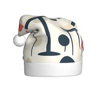 JDbncxe The beauty of circles - Cappello di Natale per adulti, unisex, per Natale, Capodanno, feste