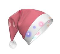 JDbncxe The little mouse who made a mistake - Cappello natalizio con stampa a LED, per adulti, cappello da Babbo Natale, morbido copricapo per feste di Natale, berretto unisex caldo