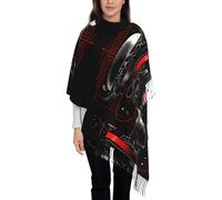 JDbncxe Una freccia attraverso il cuore stampa nappa sciarpa - autunno inverno moda scialle frange, perfetto per viaggi casual e uso quotidiano