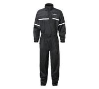 JDC Motociclo Motocicletta Tuta Intera Anti Acqua Antiacqua 1PC 1 Pezzo Pioggia - Shield - Nero - M - Lunghezza Regolare