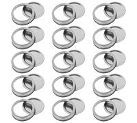 JDCMEI 15 Pezzi Anelli Coperchi Barattoli, 70mm Tappi per Barattoli di Vetro, Split- Tipo Inscatolamento Barattoli Tappi Canning Lids con Guarnizione in Silicone per Bottiglia Vetro Vasetti Marmellata