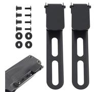JDCMEI 2 clip per vita a guaina K, accessori per lama fissa con viti e rondelle, compatibili con Kydex Ulticlip 85 x 15 mm, nero