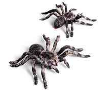 JDCMEI 2 Pezzi Realistico Spider Figure, Halloween Simulato Ragno Modellino Plastica Falso Ragno per Scherzi e Decorazioni