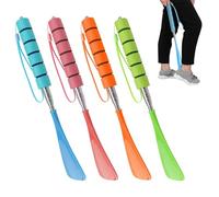 JDCMEI 4 Pezzi Calzascarpe, Telescopico Calzascarpe, Calzascarpe Retrattile, 4 Colori Calzascarpe Lungo Plastica, 29-70 cm Calzante Lungo con Comoda Impugnatura per le Persone con Mobilità Ridotta