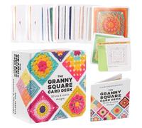 JDCMEI Granny Square Biglietti All'uncinetto, 50 Pezzi Carte Granny Square All'uncinetto, Modelli All'uncinetto Carte Granny Squares per Coperte All'Uncinetto Individuali, Toppe E Altro Ancora