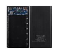 Jdeijfev 18650 Battery Power Bank Box 22,5 W Display LCD a ricarica rapida 20000 mAh Power Board per batteria 6X18650