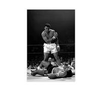 Jdekaec 1 poster su tela di Muhammad Ali, decorazione artistica da parete per soggiorno e camera da letto, senza cornice, 30 x 45 cm