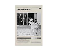 Jdekaec Poster su tela con stampa del film The Graduate, decorazione artistica da parete per soggiorno e camera da letto, senza cornice, 30 x 45 cm