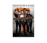 JDfenggu Poster artistico da parete, motivo: Seven Psychopaths, poster decorativo per soggiorno, camera da letto, 60 x 90 cm, senza cornice
