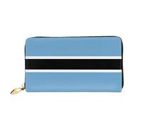 JDFHGNU Bandiera del Botswana modello, portafoglio da donna, portafoglio lungo pochette, portafoglio porta carte di credito, portamonete da viaggio, nero, taglia unica, Nero , Taglia unica