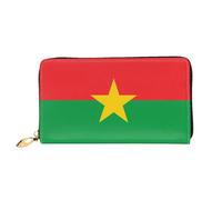 JDFHGNU Bandiera del Burkina Faso, portafoglio da donna, portafoglio lungo, portafoglio porta carte di credito, portamonete da viaggio, nero, taglia unica, Nero , Taglia unica