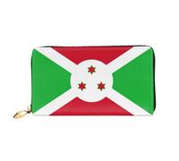 JDFHGNU Bandiera del Burundi modello, portafoglio da donna, portafoglio lungo pochette, portafoglio porta carte di credito, portamonete da viaggio, nero, taglia unica, Nero , Taglia unica
