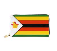 JDFHGNU Bandiera dello Zimbabwe modello, portafoglio da donna, portafoglio lungo pochette, portafoglio porta carte di credito, portamonete da viaggio, nero, taglia unica, Nero , Taglia unica