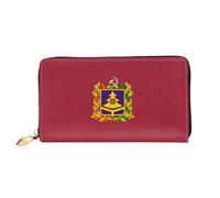 JDFHGNU Flag Of Bryansk Pattern, portafoglio da donna, portafoglio lungo pochette, portafoglio porta carte di credito, portamonete da viaggio, nero, taglia unica, Nero , Taglia unica
