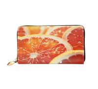 JDFHGNU Modello arancione freddo, portafoglio da donna, portafoglio lungo, portafoglio porta carte di credito, portamonete da viaggio, nero, taglia unica, Nero , Taglia unica