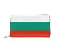 JDFHGNU Modello bandiera bulgara, portafoglio da donna, portafoglio lungo pochette, portafoglio porta carte di credito, portamonete da viaggio, nero, taglia unica, Nero , Taglia unica