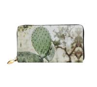 JDFHGNU Modello cactus, portafoglio da donna, portafoglio lungo pochette, portafoglio porta carte di credito, portamonete da viaggio, nero, taglia unica, Nero , Taglia unica