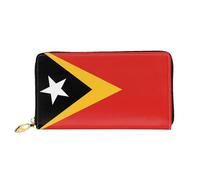 JDFHGNU Modello Repubblica Democratica di Timor Est, Portafoglio da donna, Portafoglio lungo, Portafoglio con porta carte di credito, Portamonete da viaggio, Nero, Taglia unica, Nero , Taglia unica