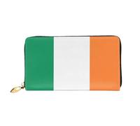 JDFHGNU Motivo bandiera irlandese, portafoglio da donna, portafoglio lungo, portafoglio porta carte di credito, portamonete da viaggio, nero, taglia unica, Nero , Taglia unica