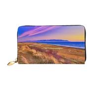 JDFHGNU Motivo cielo colorato, portafoglio da donna, portafoglio lungo pochette, portafoglio porta carte di credito, portamonete da viaggio, nero, taglia unica, Nero , Taglia unica